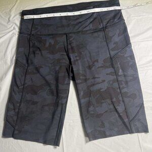 Lululemon Blue Camo Bikers Shorts - Size 10